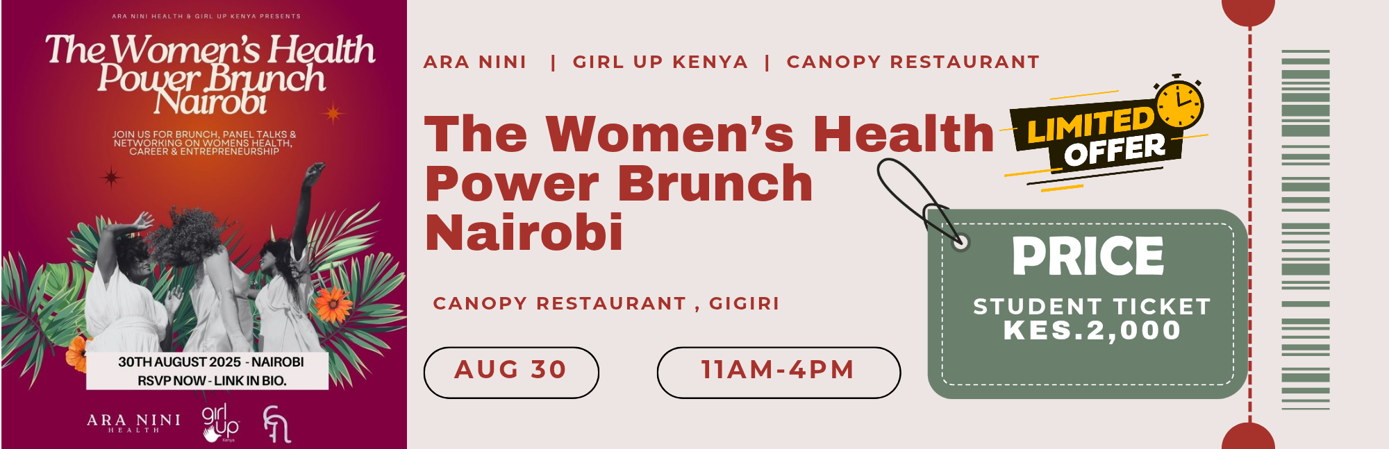 Women's Health Power Branch Nairobi - (Student Ticket)